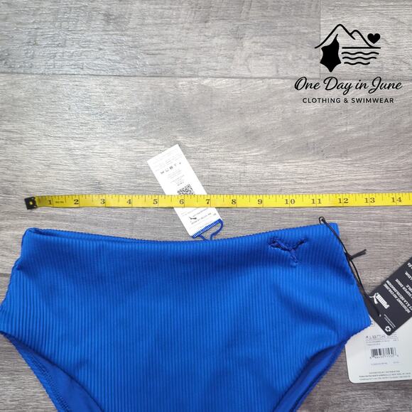 Puma Ribbed High Cut Bikini Bottom Size S - Picture 3 of 5